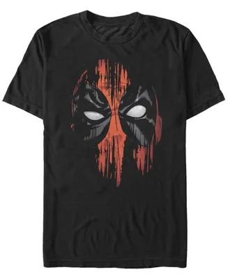 Marvel Men's Deadpool Painted Big Face Short Sleeve T-Shirt