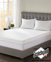 Madison Park 4" 3M-Moisture-Management Memory Foam Mattress Topper, California King