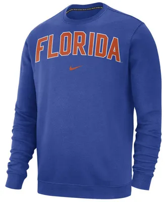 Nike Men's Florida Gators Club Fleece Crewneck Sweatshirt