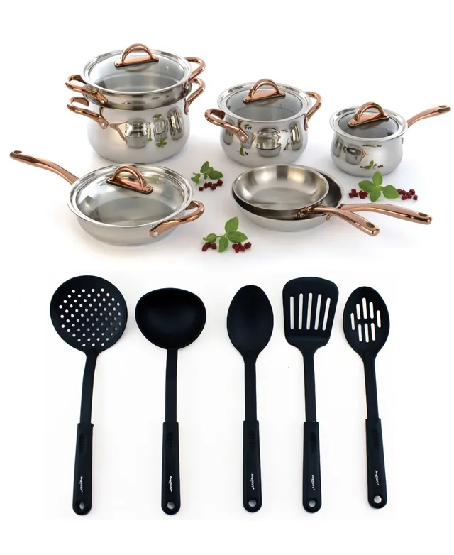 BergHOFF Essentials Gourmet 12-Piece 18/10 Stainless Steel Cookware Set