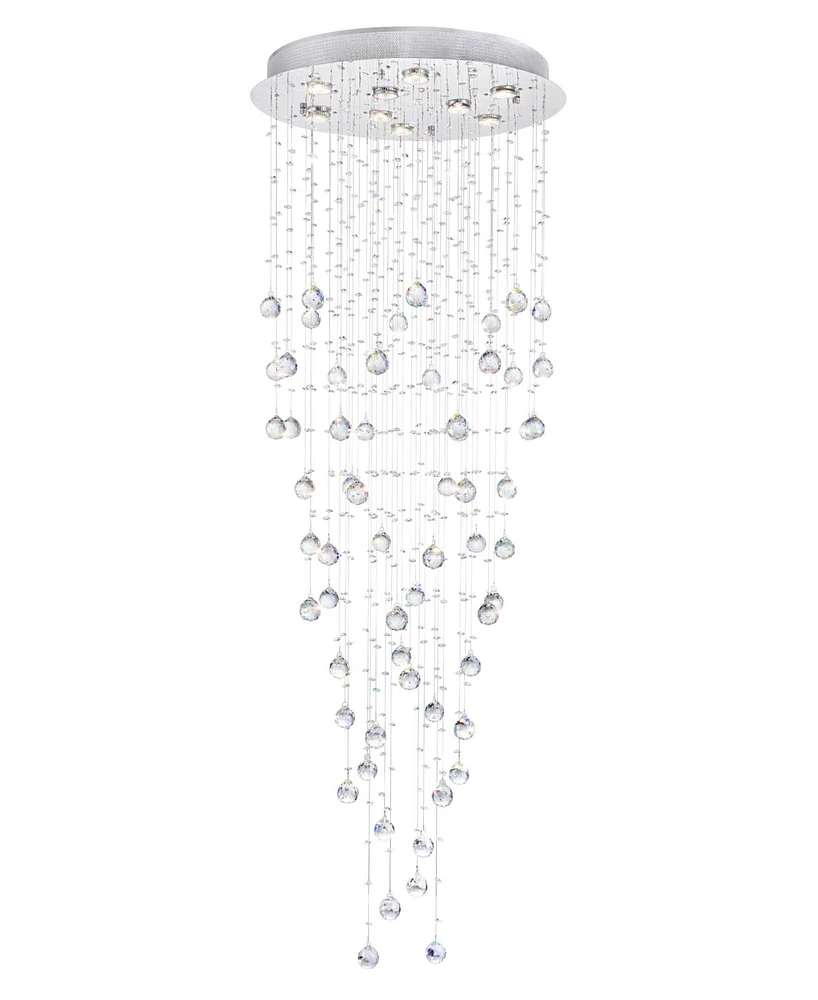 Cwi Lighting Rain Drop 9 Light Flush Mount