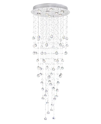 Cwi Lighting Rain Drop 9 Light Flush Mount