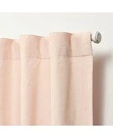 Lauren Ralph Lauren Velvety Room Darkening Back Tab Rod Pocket Curtain Panel, 52" x 96"