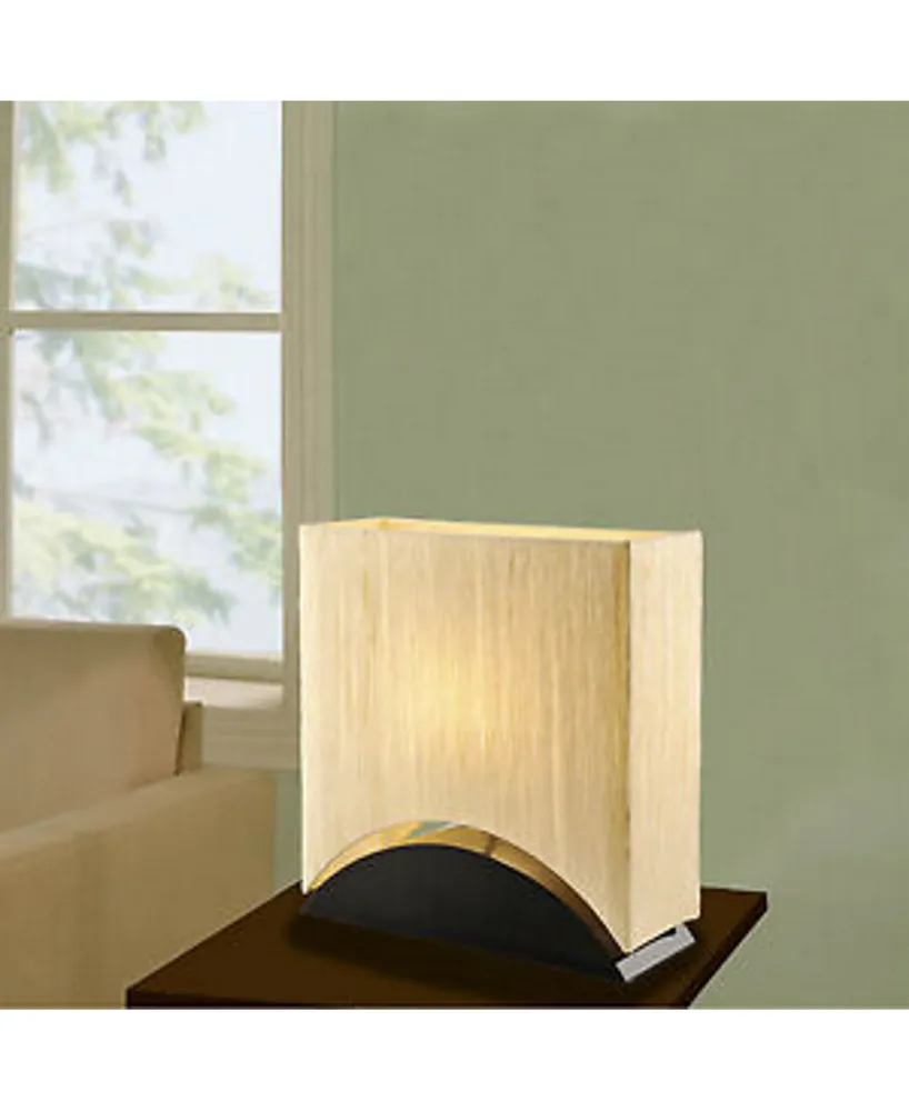 Artiva Usa Sakura 17" Modern Space-Efficient Premium Shade Table Lamp with Lacquer