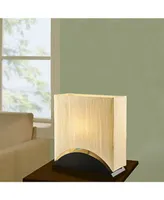 Artiva Usa Sakura 17" Modern Space-Efficient Premium Shade Table Lamp with Lacquer