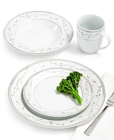 Fitz and Floyd Platinum Vine 32-Piece Dinnerware Set, Service For 8