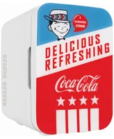 Cooluli Coca-Cola Americana-10L Compact Thermoelectric Cooler And Warmer Mini Fridge