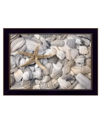 Trendy Decor 4U Starfish and Seashell By Lori Deiter, Printed Wall Art, Ready to hang, Frame