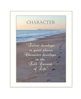 Trendy Decor 4U Character By Trendy Decor4U, Printed Wall Art, Ready to hang, White Frame, 18" x 14"