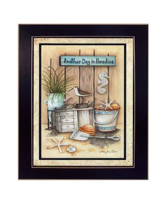 Trendy Decor 4U Another Day in Paradise By Mary June, Printed Wall Art, Ready to hang, Black Frame