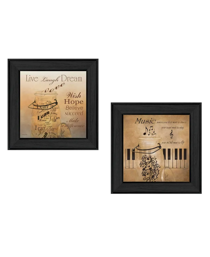 Trendy Decor 4U Music Collection By Robin-Lee Vieira, Printed Wall Art, Ready to hang, Black Frame, 14" x 14"