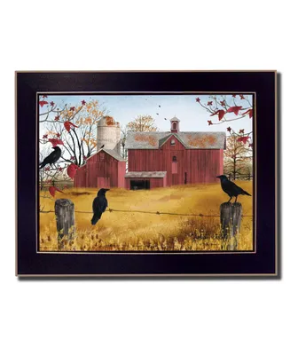 Trendy Decor 4U Autumn Gold By Billy Jacobs, Printed Wall Art, Ready to hang, Black Frame