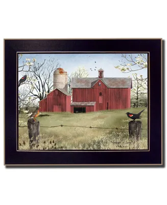 Trendy Decor 4U Harbingers of Spring By Billy Jacobs, Printed Wall Art, Ready to hang, Black Frame, 28" x 22"