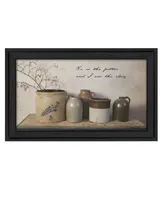 Trendy Decor 4U He is the Potter By Billy Jacobs, Printed Wall Art, Ready to hang, Black Frame, 33" x 19"