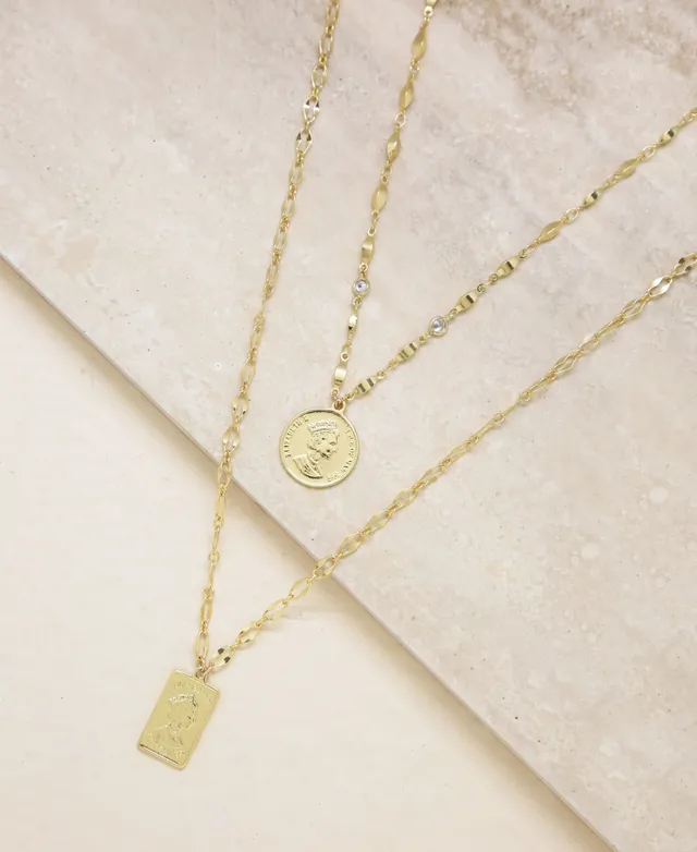 Medallions of Mine Layered Coin Necklace Set