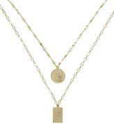 Ettika Medallions of Mine Layered Gold Plated Coin Necklace Set