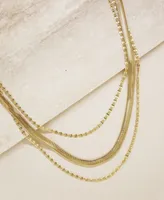 Ettika Supreme Mixed Chain Gold Layered Necklace