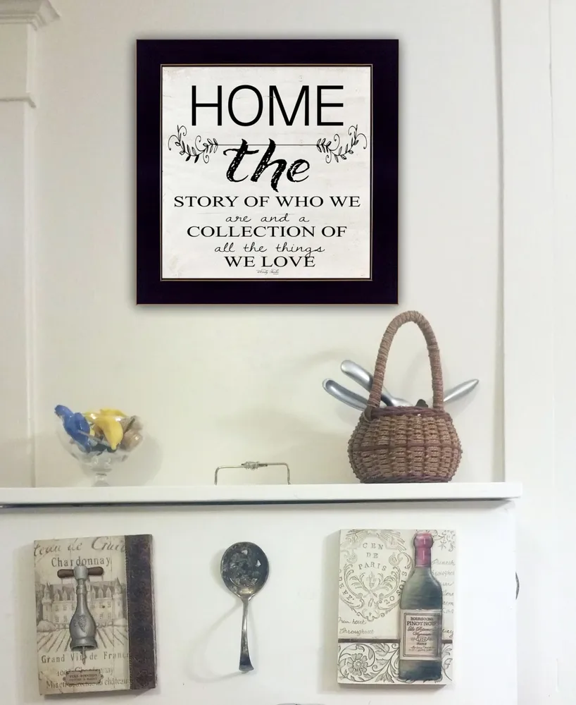 Trendy Decor 4U Home - the Story of Who We Are by Cindy Jacobs, Ready to hang Framed Print, Black Frame, 14" x 14"