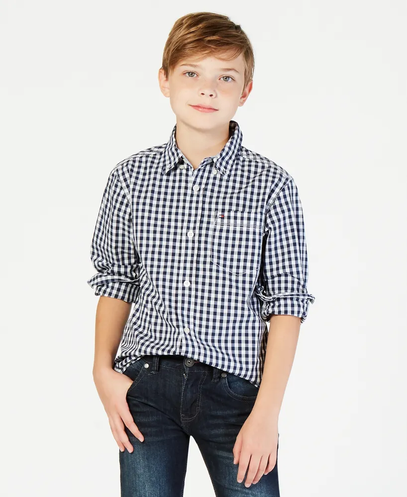 Tommy Hilfiger Big Boys Baxter Gingham Button-Down Shirt