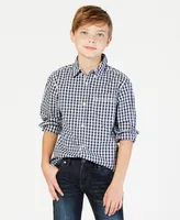 Tommy Hilfiger Little Boys Baxter Gingham Button-Down Shirt