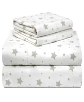 Pointehaven Whimsical Printed Flannel Sheet Set