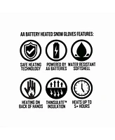 ActionHeat Women's Aa Battery Heated Snow Gloves