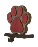 Glitzhome 6.30" H Wooden Paw Stocking Holder