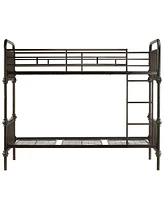 iNSPIRE Q Calvados Antique Metal Bunk Bed, Twin
