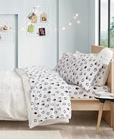 Intelligent Design Novelty Printed Flannel -Pc. Sheet Set