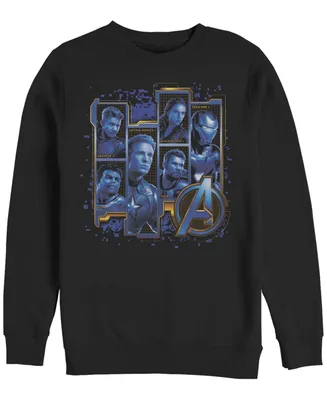 Marvel Men's Avengers Endgame Box Up Portraits, Crewneck Fleece