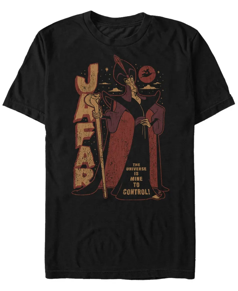 Disney Men's Aladdin Jafar Controls the Universe, Short Sleeve T-Shirt