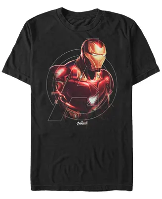 Marvel Men's Avengers Endgame Iron Man Portrait, Short Sleeve T-shirt