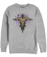 Marvel Men's Avengers Endgame Thanos Scarecrow, Crewneck Fleece