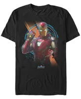 Marvel Men's Avengers Endgame Iron Man Gauntlet Portrait, Short Sleeve T-shirt