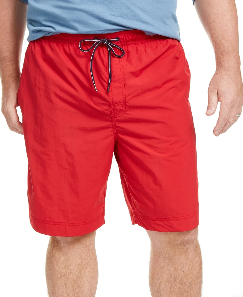 Tommy Hilfiger Men's Big & Tall 9.5" Solid Swim Trunks