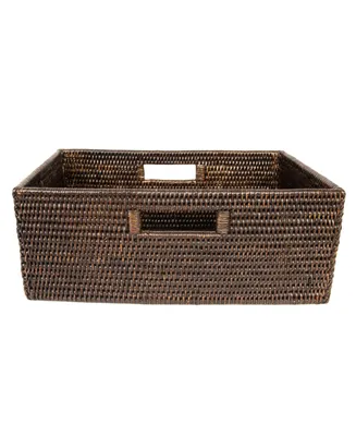 Artifacts Rattan Rectangular Shelf Basket