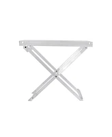 DesignStyles Acrylic Folding Tray Table