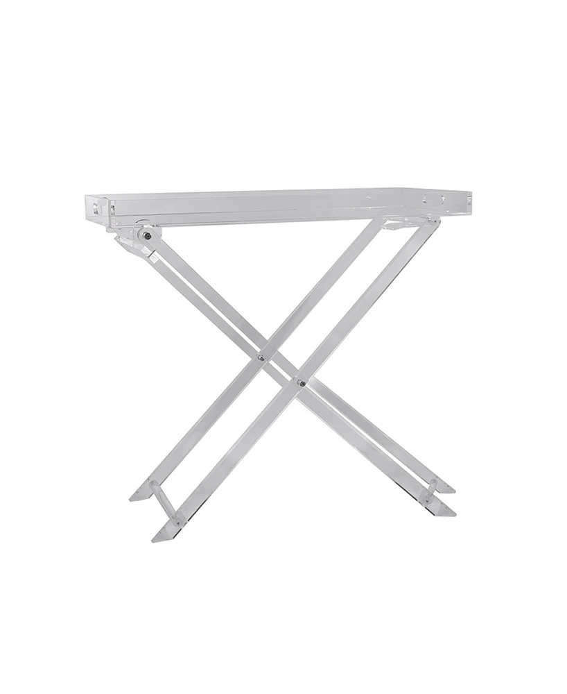 DesignStyles Acrylic Folding Tray Table