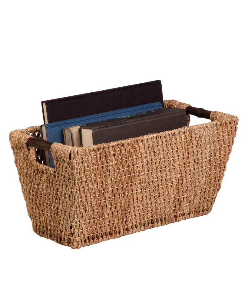 Honey Can Do Large Seagrass Basket with Handles