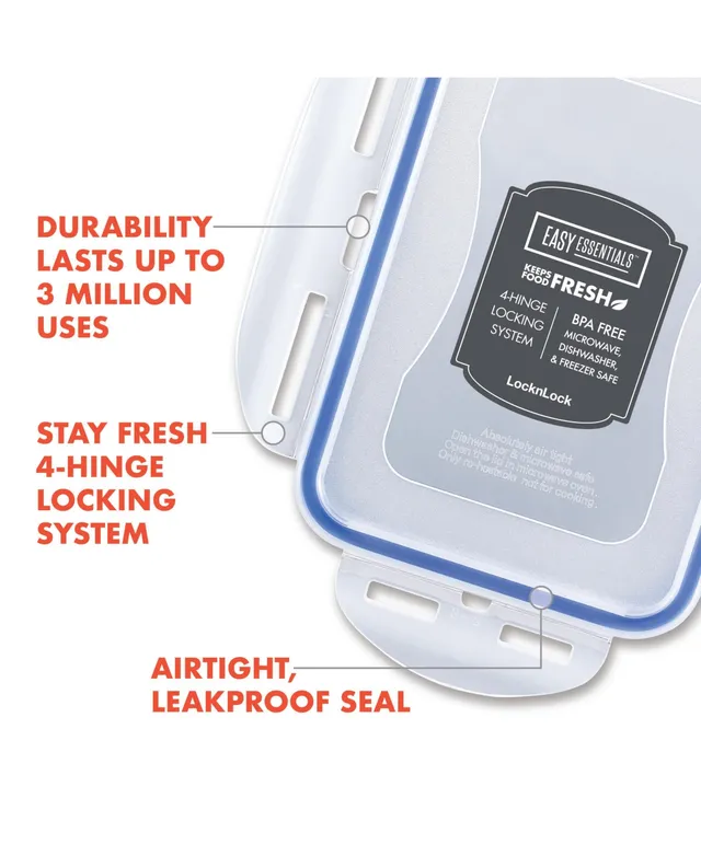 Locknlock Easy Essentials On The Go Meals Square Food Storage