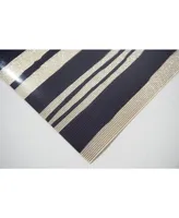 Dainty Home Reversible Metallic Place Mats Non-Slip Jagged 12" x 18" Placemats - Set of 4