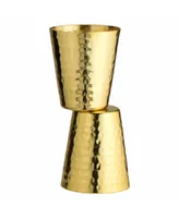 Prince of Scots Hammered Copper Shot Glasses with 24K Gold-Plate Set of 2