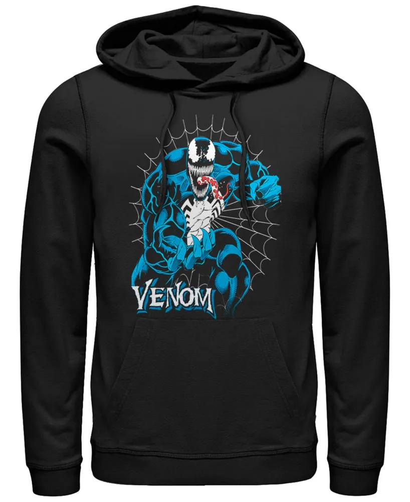 Marvel Men's Classic Venom Web, Pullover Hoodie