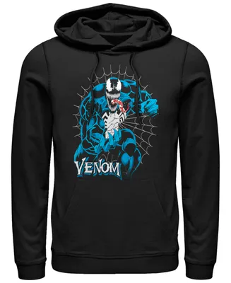 Marvel Men's Classic Venom Web, Pullover Hoodie