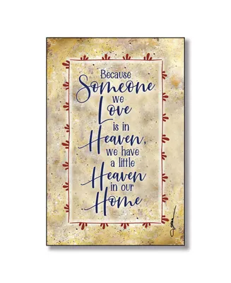 Dexsa Heaven in Our Home Wood Plaque with Easel and Hanger, 6" x 9"