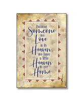 Dexsa Heaven in Our Home Wood Plaque with Easel and Hanger, 6" x 9"