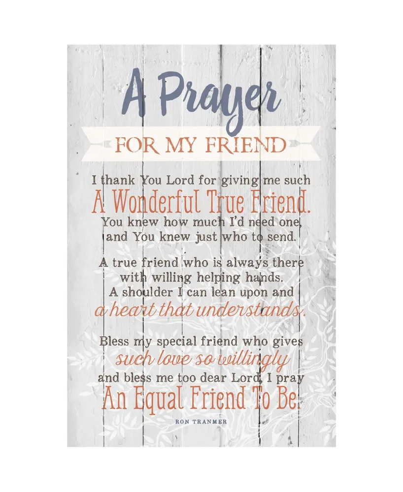 Dexsa Prayer for My Friend New Horizons Wood Plaque with Easel, 6" x 9"