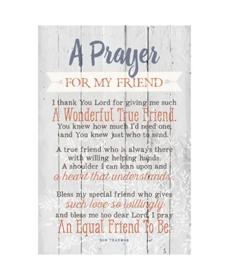 Dexsa Prayer for My Friend New Horizons Wood Plaque with Easel, 6" x 9"