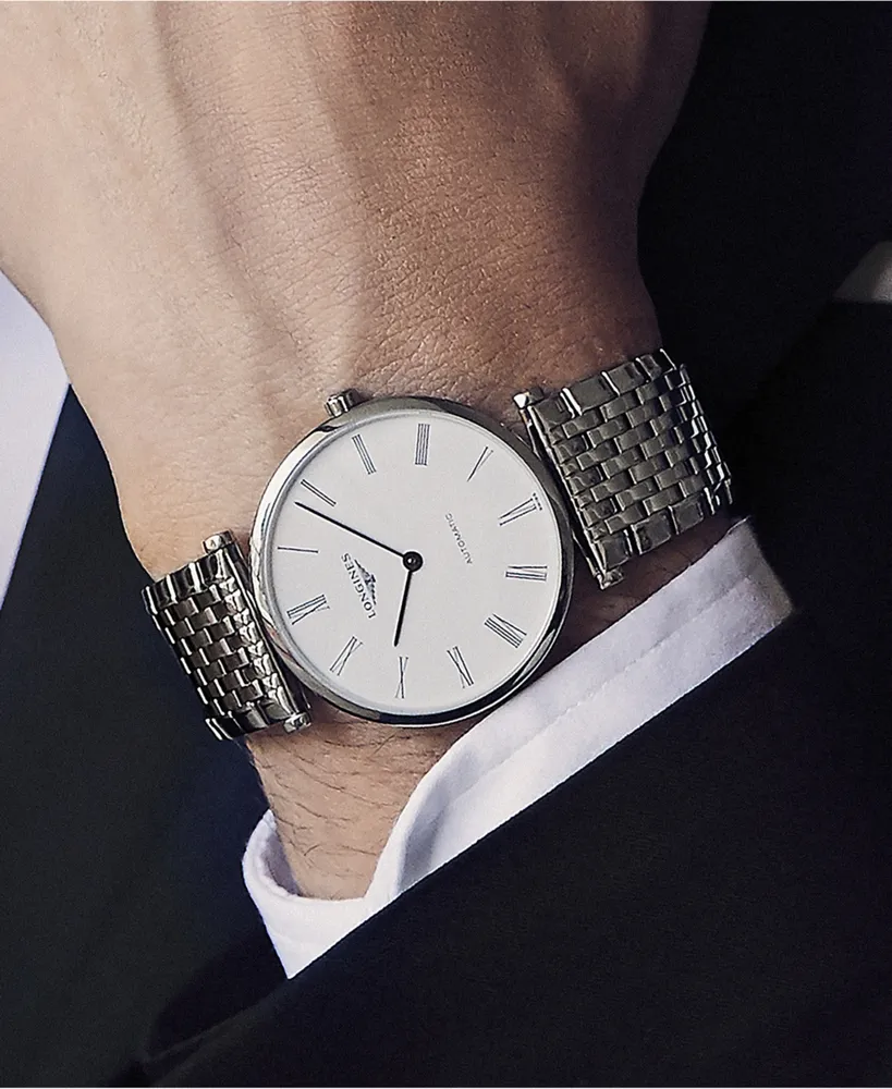 Longines Men's Swiss La Grande Classique De Longines Stainless Steel Bracelet Watch 36mm L47554116