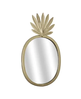 American Art Decor Pineapple Accent Mirror - Gold